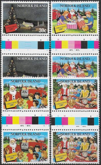 1987 Norfolk island Christmas 4v. MNH SG. n. 429/32