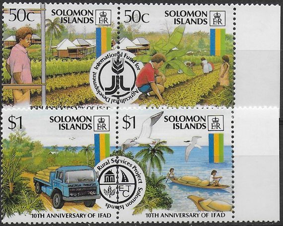 1988 Solomon Islands agricultural development 4v. MNH SG. n. 614/17