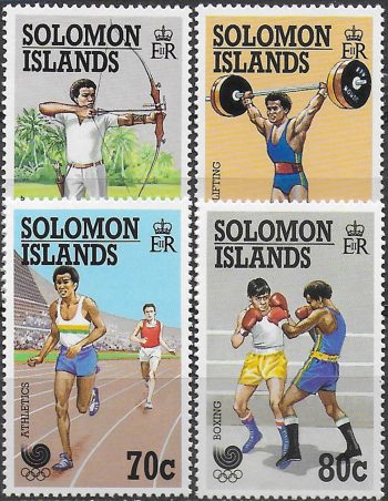 1988 Solomon Islands Olympic games 4v. MNH SG. n. 631/34