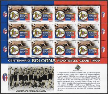 2009 San Marino Bologna Centenary MS MNH Unificato n. 2247