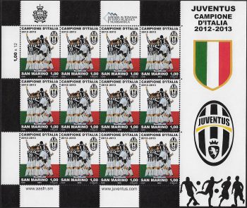 2013 San Marino Juventus campione MS MNH Unificato n. 2405