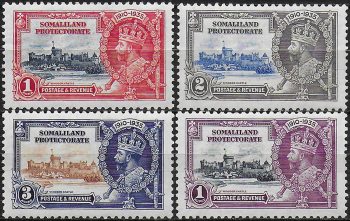 1935 Somaliland Silver Jubilee 4v. MNH SG n. 86/89