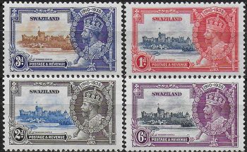 1935 Swaziland Silver Jubilee 4v. MNH SG n. 21/24