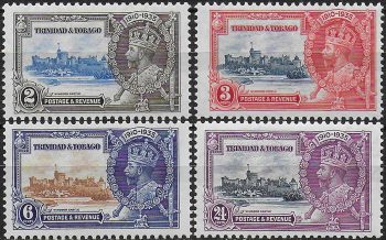 1935 Trinidad and Tobago Silver Jubilee 4v. MNH SG n. 239/42