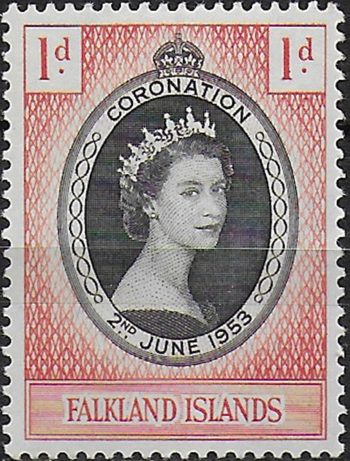 1953 Falkland Islands Coronation 1v. MNH SG n. 186