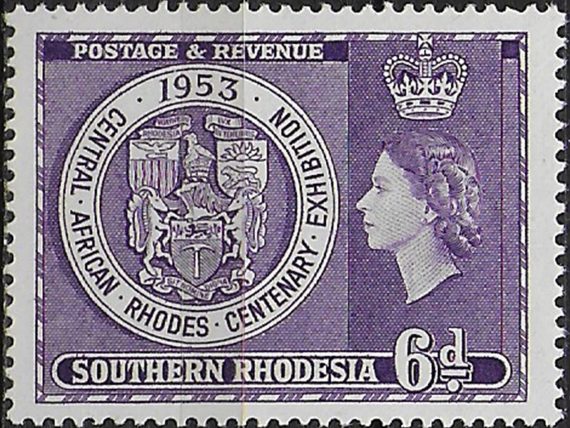 1953 Southern Rhodesia Rhodes Centenary 1v. MNH SG n. 76
