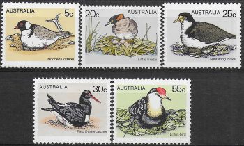 1978 Australia birds 5v. MNH Michel n. 654/58