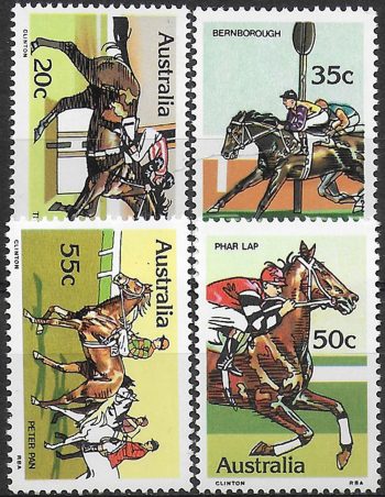 1978 Australia horse racing 4v. MNH Michel n. 663/66
