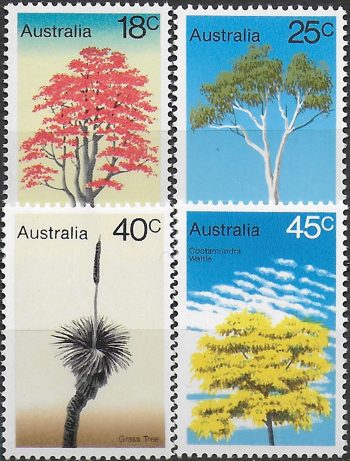 1978 Australia trees 4v. MNH SG. n. 664/67