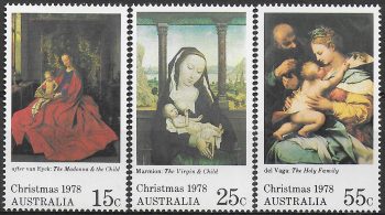 1978 Australia Christmas 3v. MNH SG. n. 696/98