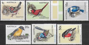 1979 Australia birds 6v. MNH Michel n. 686/91