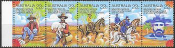 1980 Australia folklore 5v. MNH Michel n. 709/13