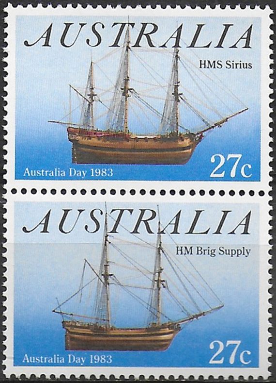 1983 Australia sailboats 2v. MNH SG. n. 879/80