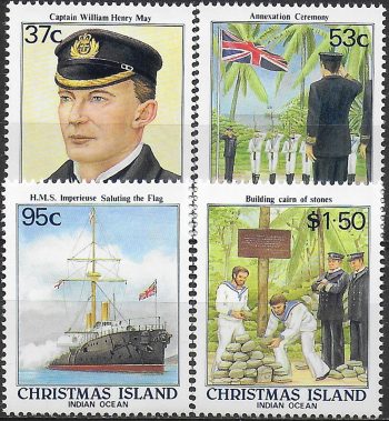 1988 Christmas Island British annexation 4v. MNH SG. n. 251/54