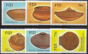 1988 Fiji ancient pottery 6v. MNH SG. n. 772/77