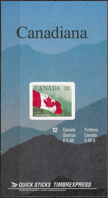 1989 Canada Forest and Flag 12v. in booklet MNH SG n. 1328