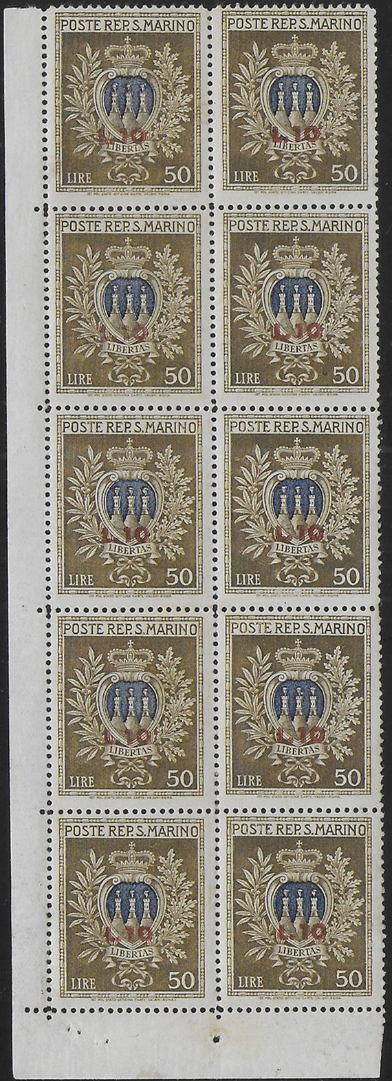 1946 San Marino Assistenza MS Cilio MNH Sassone n. 7