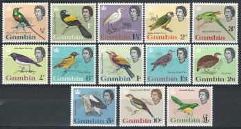1963 Gambia Birds 13v. MNH SG n. 193/205