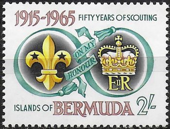 1965 Bermuda 50th Boy Scouts Association 1v. MNH SG n. 186