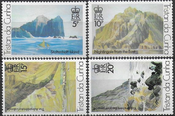 1980 Tristan da Cunha paintings 4v. MNH SG. n. 272/75