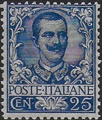 1901 Italia VE III 25c. blue MNH Sassone n. 73