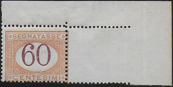 1924 Italia Postage due 60c. af MNH Sassone n. 33