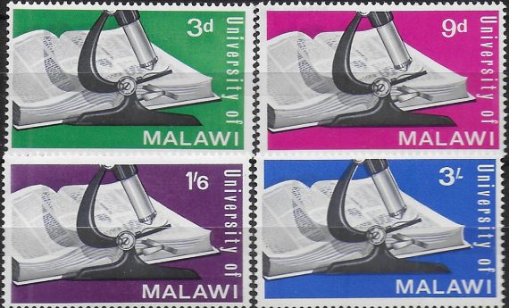 1965 Malawi Universiy 4v. MNH SG n. 242/45