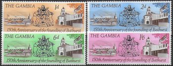 1966 Gambia Bathurst 4v. MNH SG n. 246/49