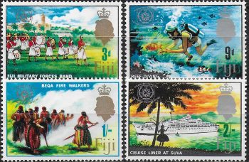 1967 Fiji International Tourist Year 4v. MNH SG n. 360/63