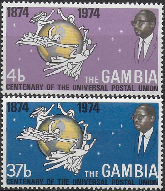 1974 Gambia UPU 2v. MNH SG. n. 118/119