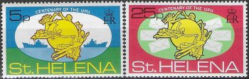 1974 St Helena UPU 2v. MNH SG. n. 301/02