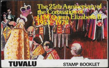 1978 Tuvalu 25th Coronation 4v. MNH SG n. 89/92 booklet