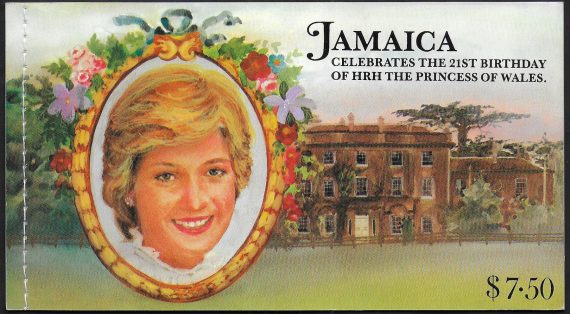 1982 Jamaica Diana 21st Birthday 6v. MNH SG n. 551/56 booklet