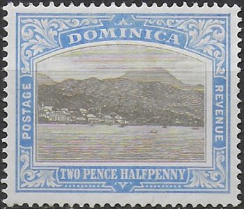 1907 Dominica Edward VII 2½ grey and bright blue MNH SG n. 30a