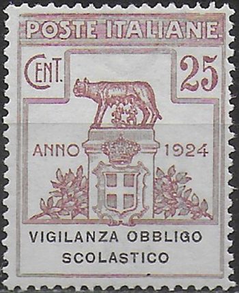 1924 Italia Parastatali Obbligo scolastico 1v. MNH Sassone n. 69