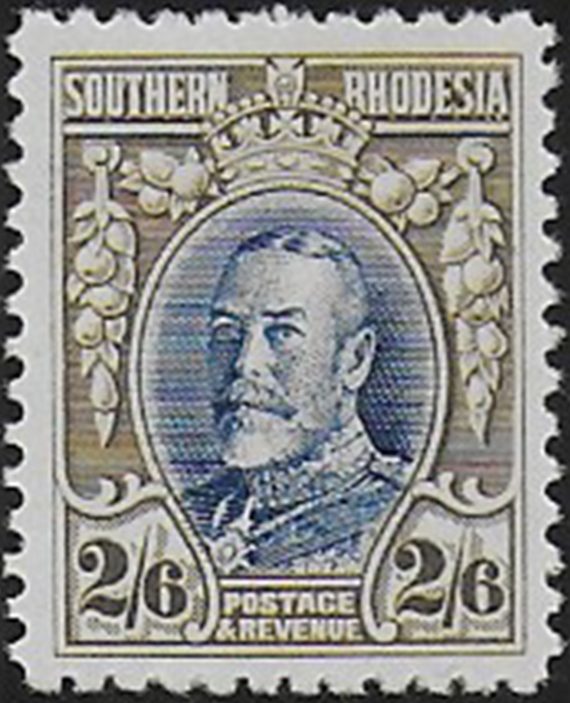 1931 Southern Rhodesia George V 2s.6d. MNH SG n. 26