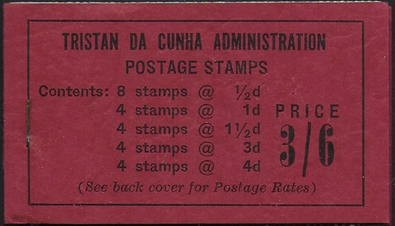 1958 Tristan da Cunha stamp booklet MNH SG n. SB2