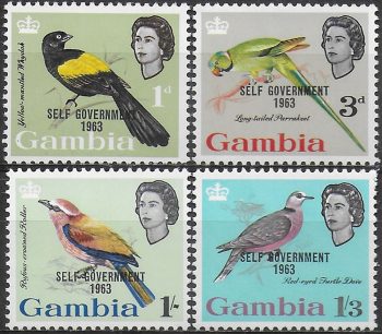 1963 Gambia self government 4v. MNH SG. n. 206/09