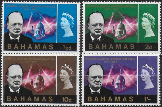 1966 Bahamas Churchill Commemoration 4v. MNH SG n. 267/70