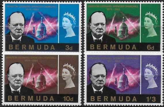 1966 Bermuda Churchill Commemoration 4v. MNH SG n. 189/92