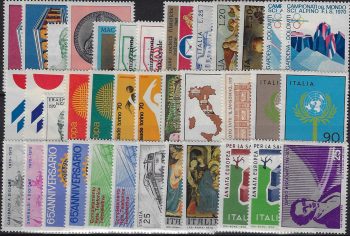 1969-70 Italia complete years 36v. + 1v. airmail MNH