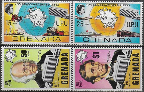 1970 Grenada new headquarters of UPU 4v. MNH SG. n. 409/12