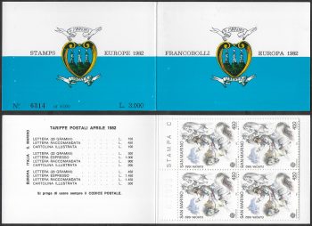 1982 San Marino CEPT booklet MNH Unificato n. LR1