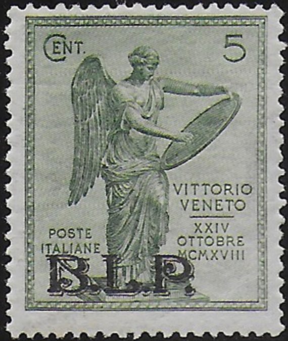 1922 Italia Victory 5c. green BLP II tipo MNH Sassone n. 22