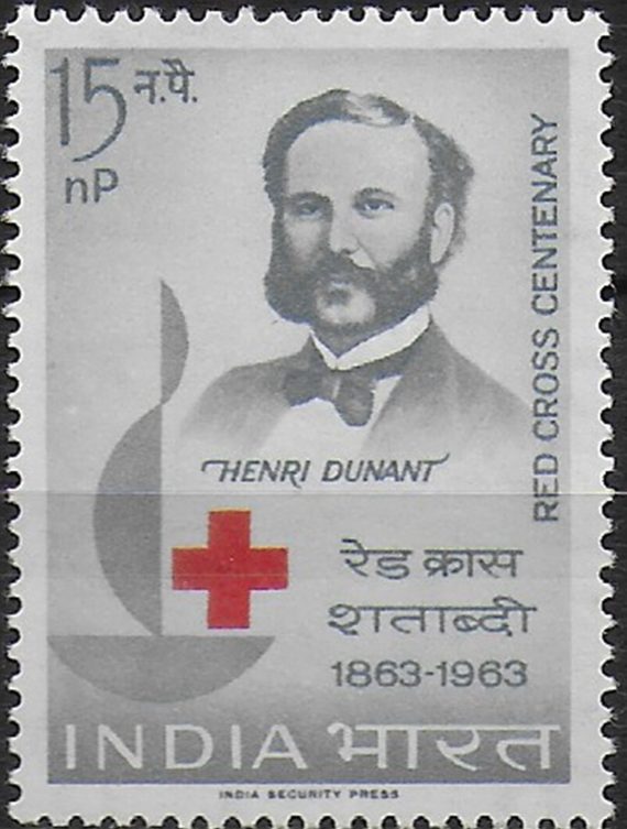 1963 India Red Cross Centenary 1v. MNH SG n. 467