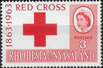 1963 Rhodesia and Nyasaland Red Cross Centenary 1v. MNH SG n. 47