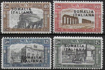 1927 Somalia Milizia I 4v. MNH Sassone n. 105/08