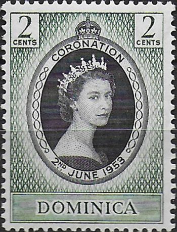 1953 Dominica Coronation 1v. MNH SG n. 139