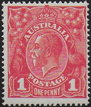 1916 Australia George V 1d. scarlet MNH SG n. 47