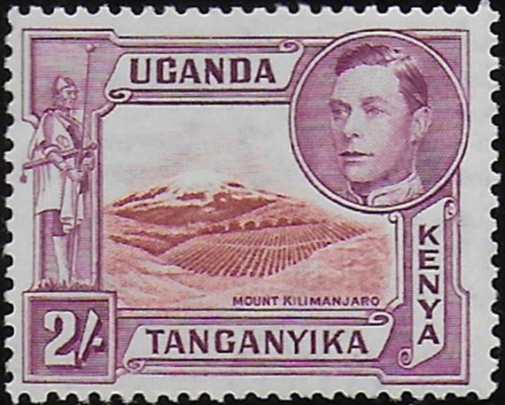 1941 Kenya Uganda Tanganyika 2s. p 14 MNH SG n. 146a